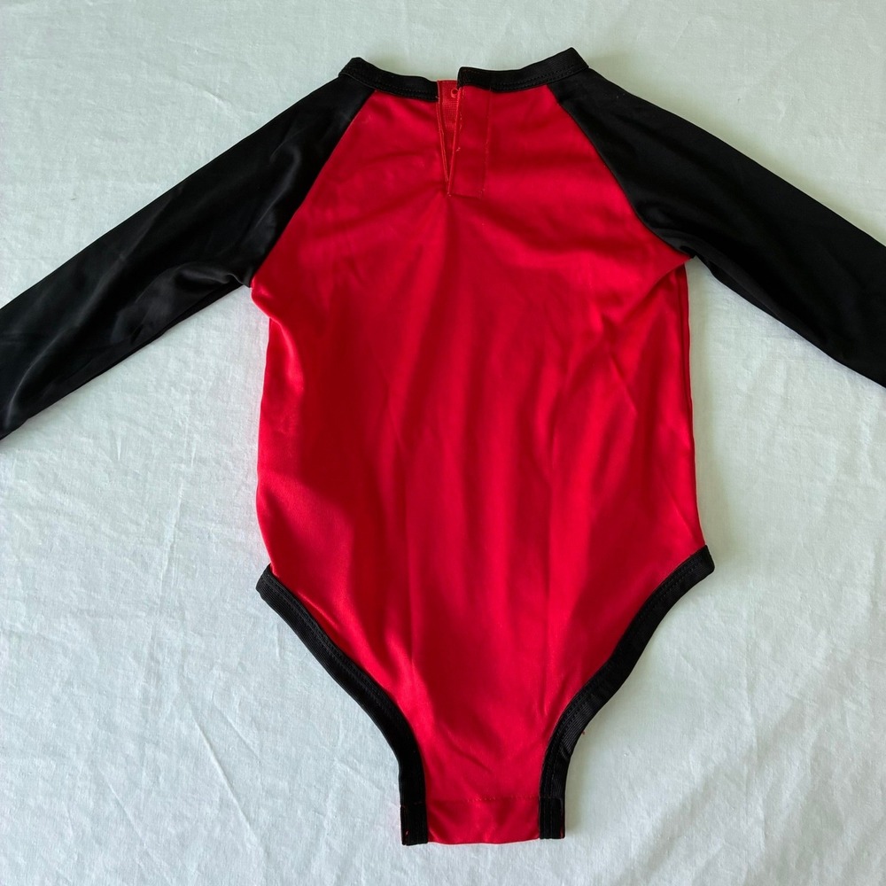 Nike Dri-FIT Baby Bodysuit Red Black Nothin But Naps Long Sleeve 12M J238-023 - Picture 5 of 16